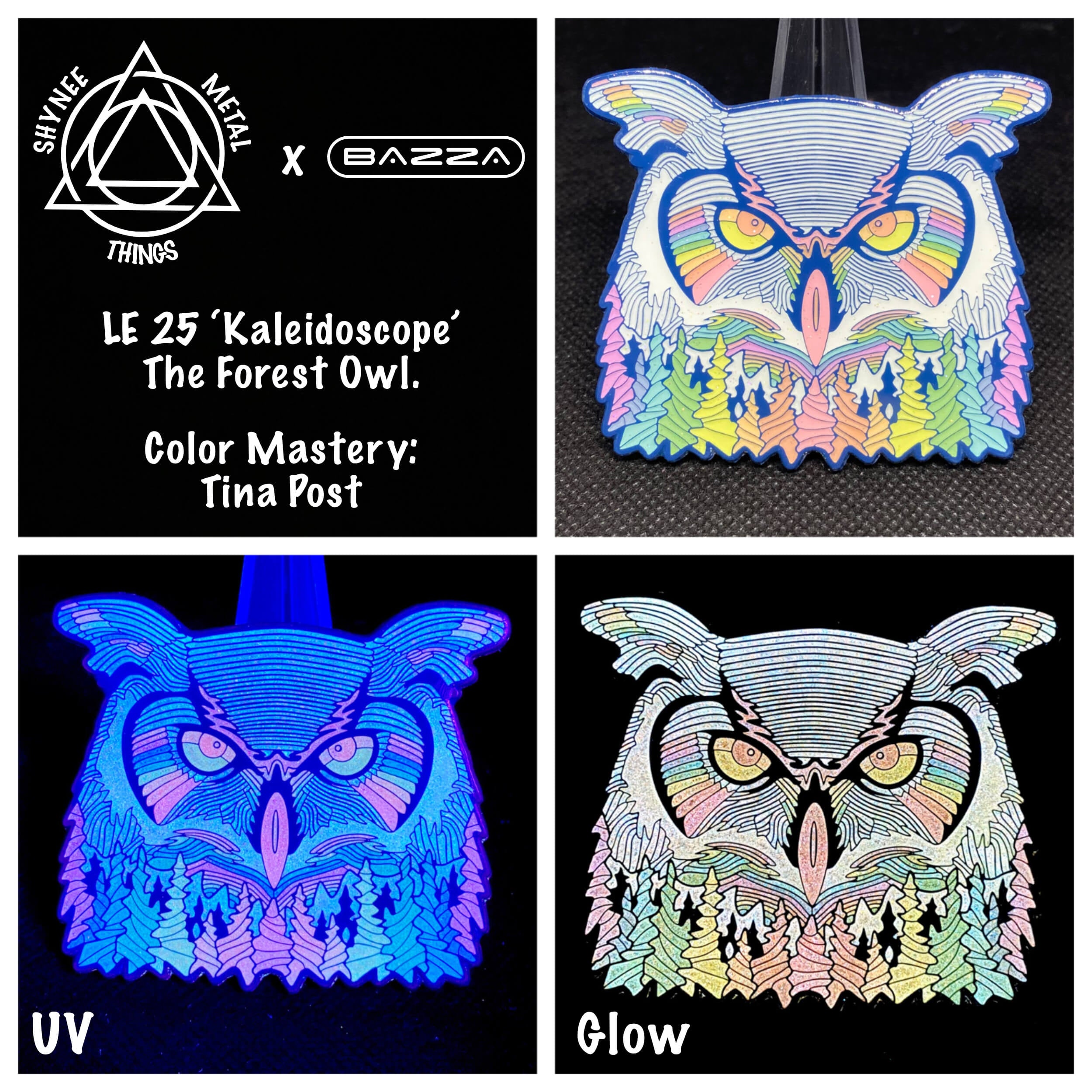 LE 25 'Kaleidoscope' - The Forest Owl. – Shynee Metal Things