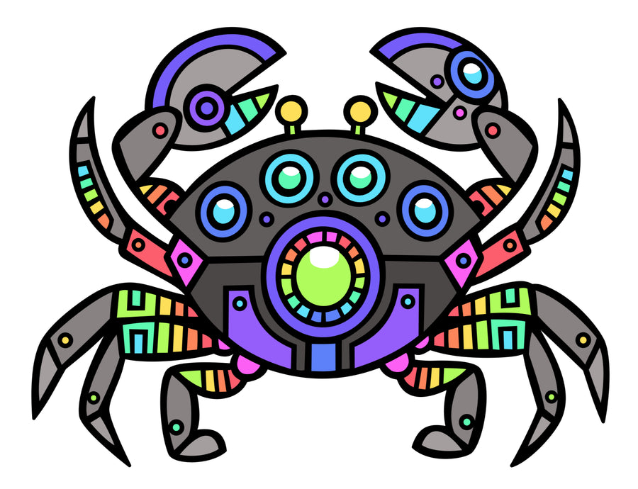 Infinity Crab - Crooked Crab Brewing Pin V2