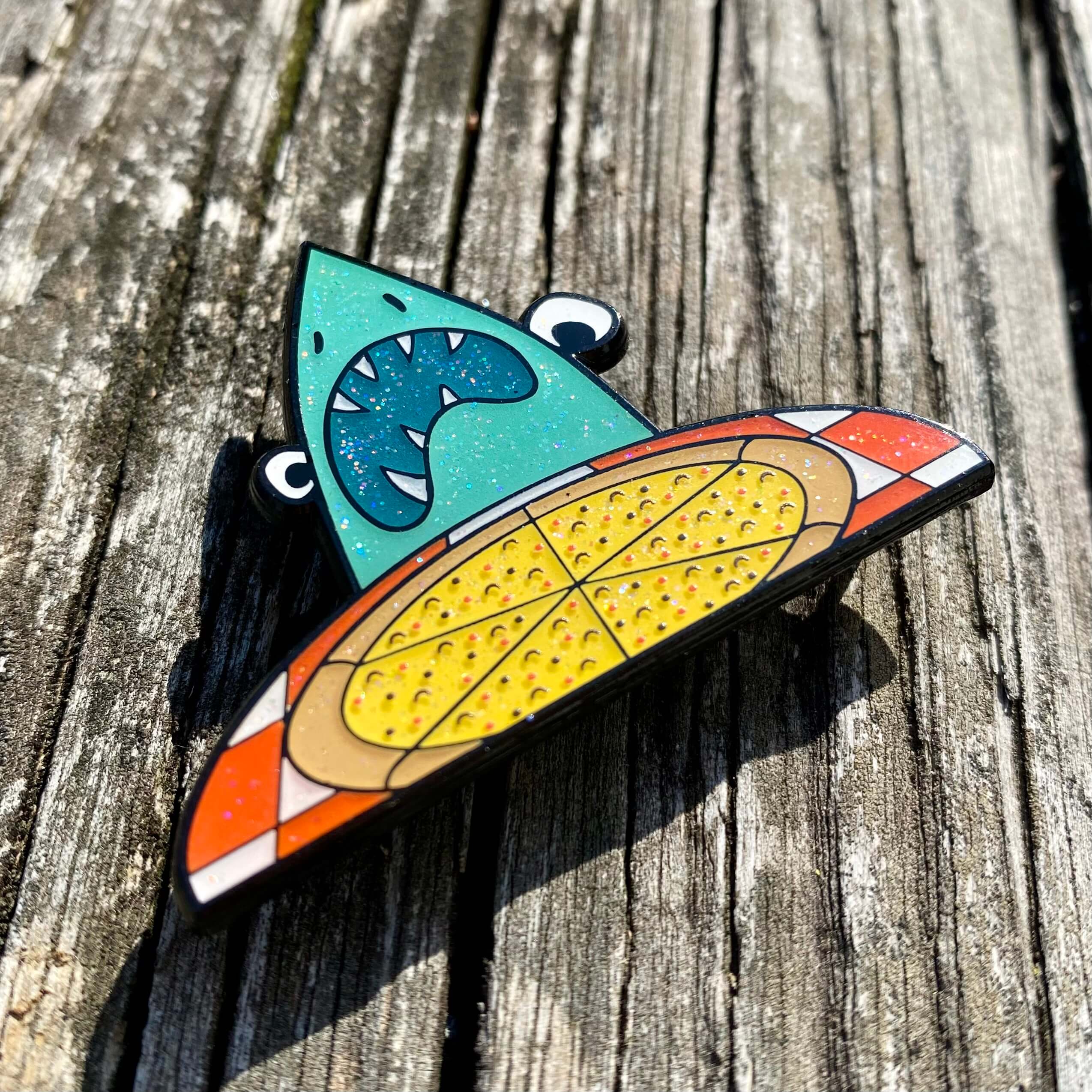 LE 50 Cheese - Pizza Shark. – Shynee Metal Things