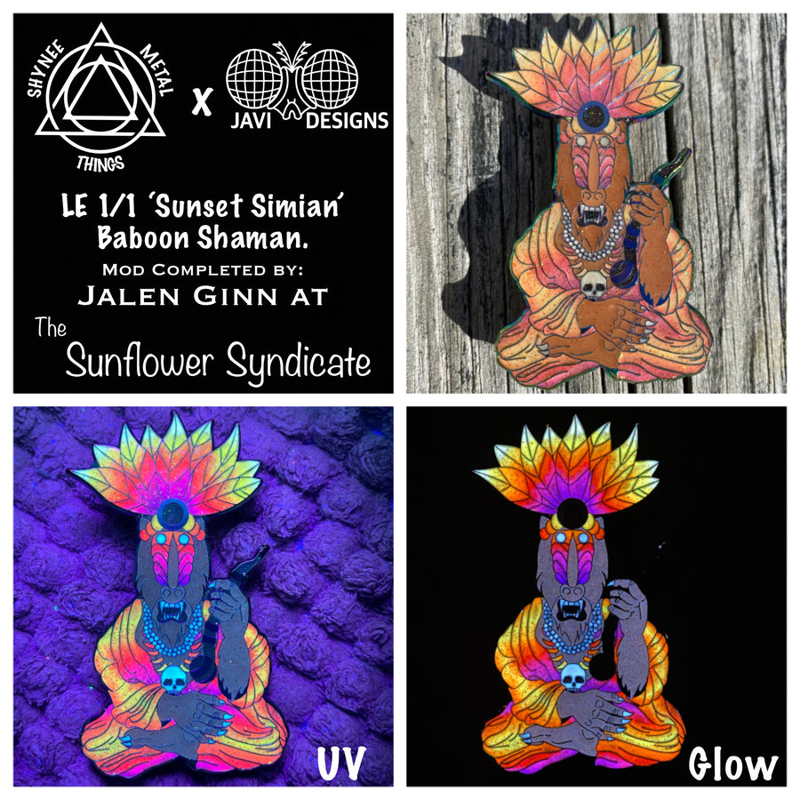 LE 1/1 'Sunset Simian' Baboon Shaman.