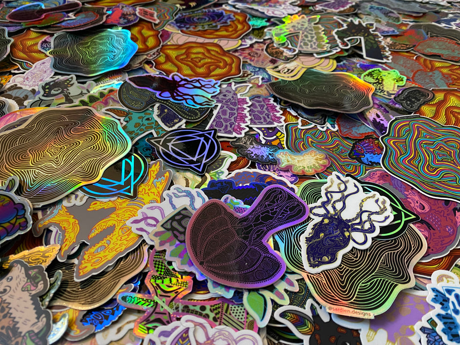 Mega Sticker Pack - Mixed & Holographic
